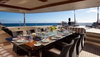 Sailing yacht TIARA -  Al fresco dining on deck